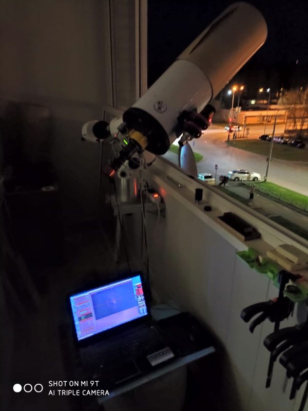 Moon photography from the balcony, April 21, 2024 - Astrophotography