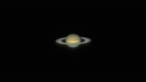 Saturn, July 22, 2022. Altitude 13°. - Astrophotography