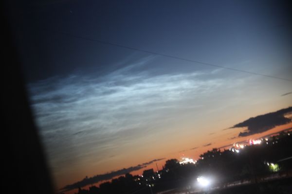 Noctilucent clouds at the height of summer - Astrophotography