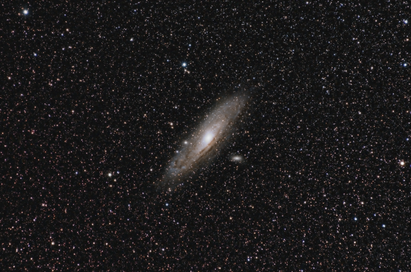 The Andromeda Galaxy M31 and its satellite galaxies M32 and M110 - Astrophotography