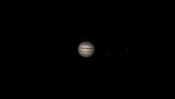 Jupiter and its moons: Callisto, Europa, and Io from July 9, 2022 - Astrophotography