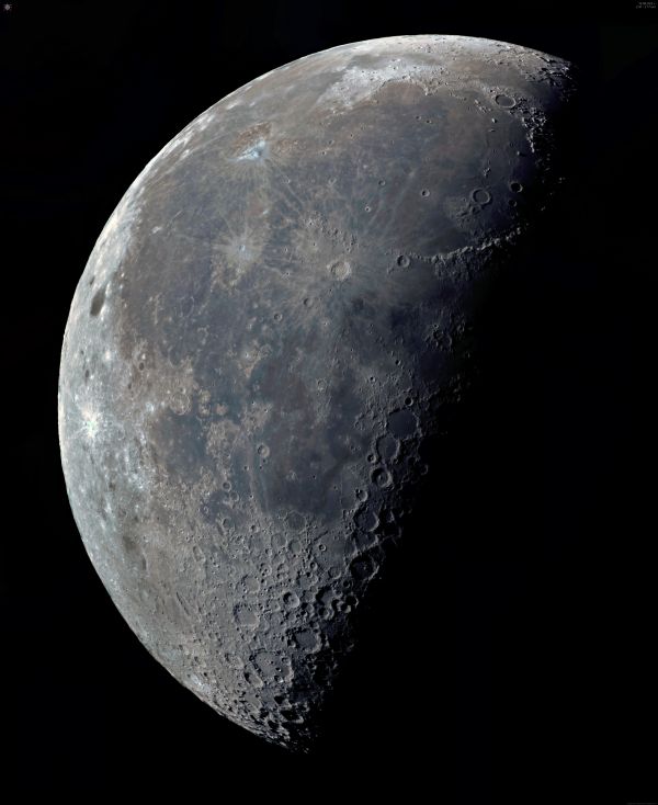 Panorama of the Moon on August 16, 2025. - Astrophotography