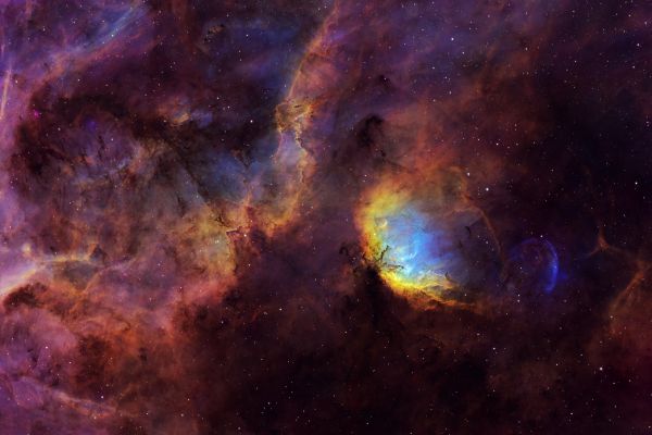 Sh2-101 (Tulip Nebula and surroundings) - Astrophotography
