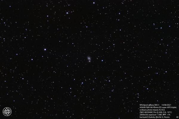 M51 - Whirlpool Galaxy - Astrophotography
