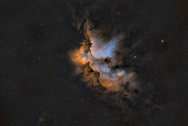 NGC7380 + SH2-142 (the Wizard Nebula) - Astrophotography