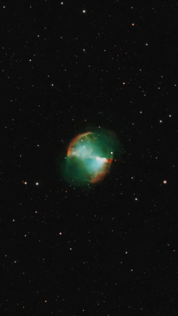 M27 Dumbbell - a planetary nebula in the constellation Vulpecula - Astrophotography