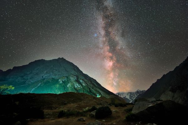 Milky Way at the Bezenghi alpine camp - Astrophotography