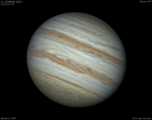 Jupiter on November 21, 2023 - Astrophotography