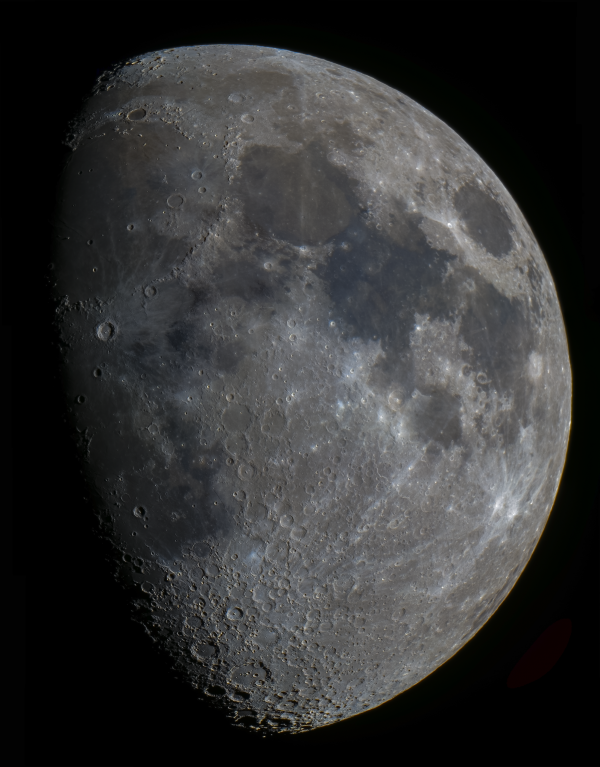 Moon, March 13, 2022. Illumination 73%. Panorama of 4 images. - Astrophotography