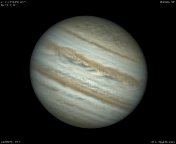 Jupiter on October 28, 2023 - Astrophotography
