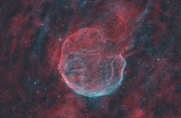 LBN 576 Garlic Nebula (HOO) + RGB stars - Astrophotography