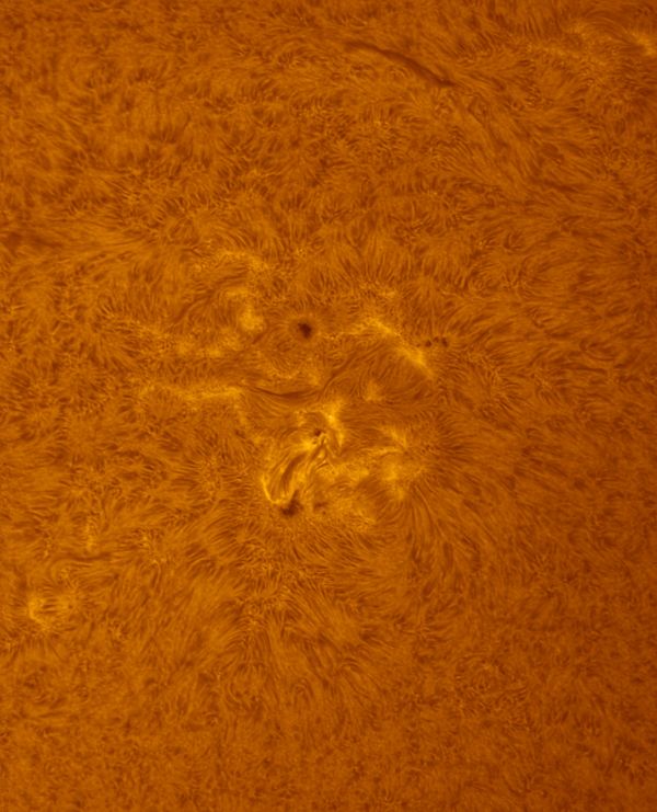 Sunspot groups 3301, 3302, and 3305 on May 16, 2023. - Astrophotography