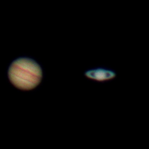 Jupiter + Saturn - Astrophotography