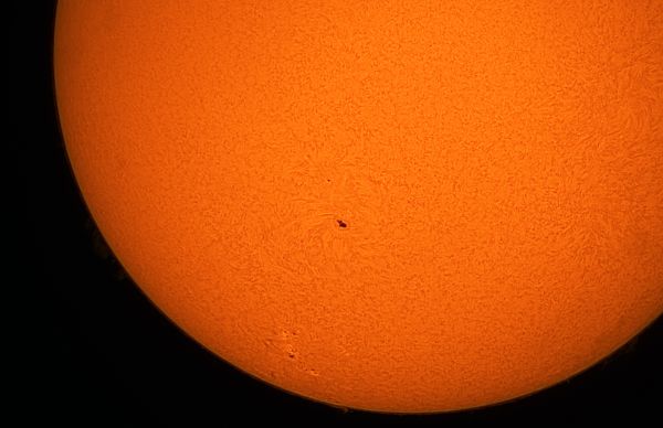 Hydrogen Sun. Sunspot. March 11, 2022 - Astrophotography