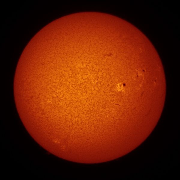 Sun in H-alpha - Astrophotography