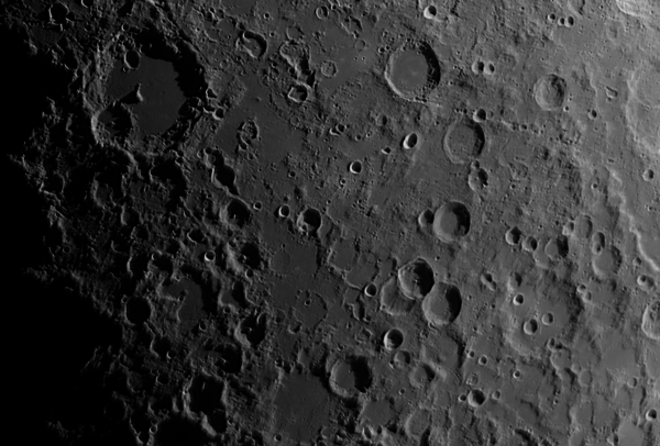 Region of the crater Al-Battani - Astrophotography