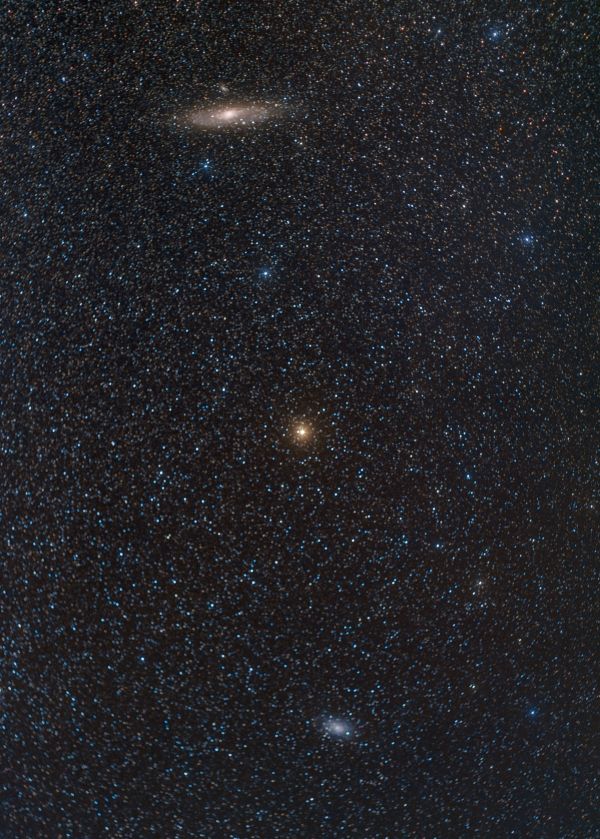The Andromeda Galaxy, Mirach and Triangle Galaxy - Astrophotography