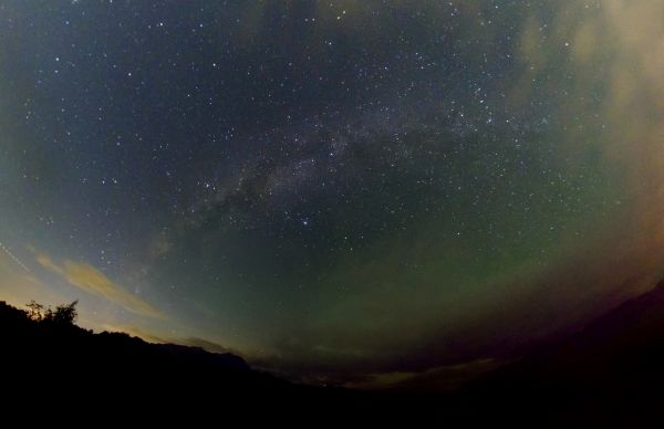 Milky Way over the Achishkho and Chugush mountains - Astrophotography