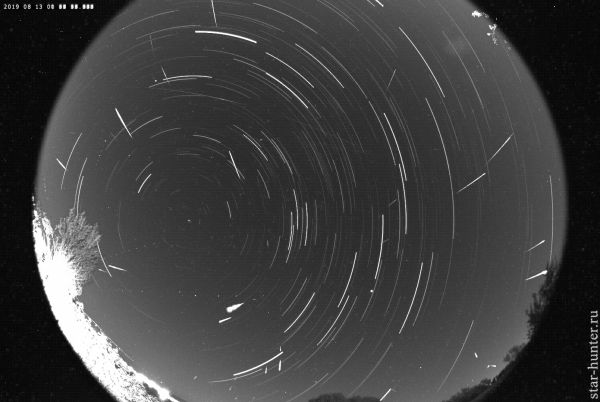 Perseid meteor shower, August 13, 2019 00:31-01:56 (UTC +3) - Astrophotography