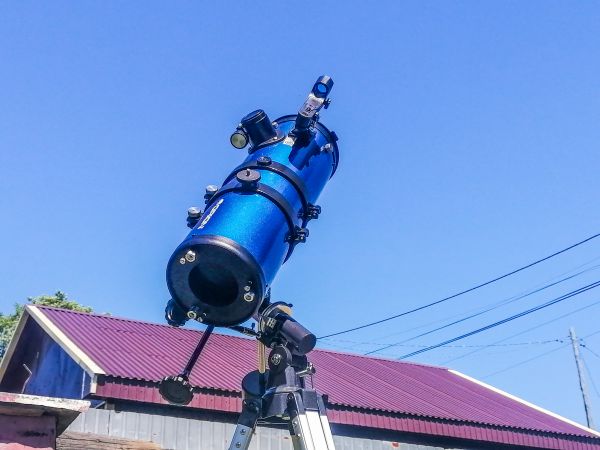 The Orion Starblast 4.5 awaits clear nights. - Astrophotography