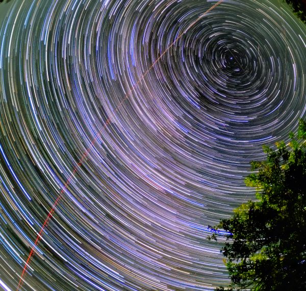 Stars with trails - Astrophotography