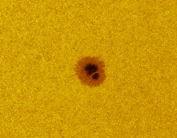 SUN AND SUNSPOT AR2741. - Astrophotography