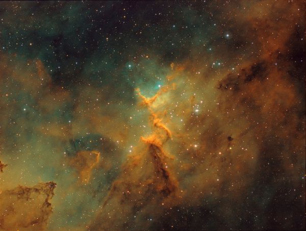 Melotte 15 in The Hubble Palette (SII+Ha+OIII) - Astrophotography