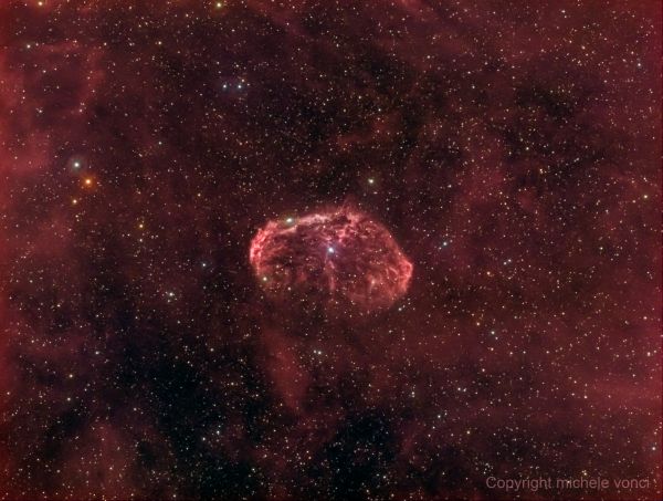 Crescent Nebula (NGC6888) in Cygnus HaRGB - Astrophotography