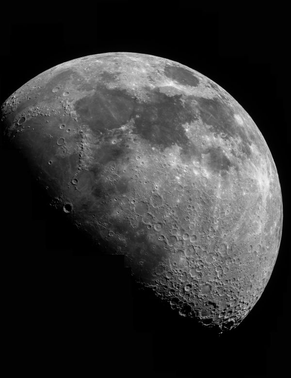 Panorama of the Moon on April 21, 2021 - Astrophotography