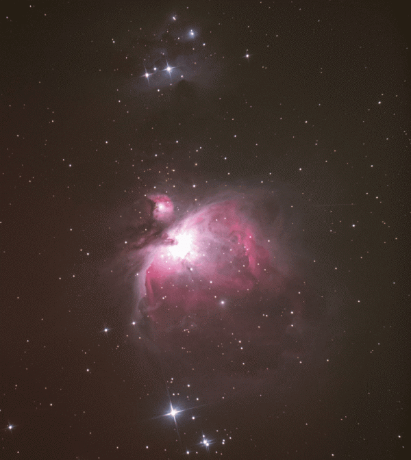 Geostationary satellites over M42 GIF - Astrophotography