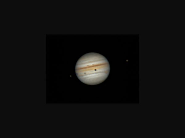 Transit of Europa and Ganymede across Jupiter - Astrophotography