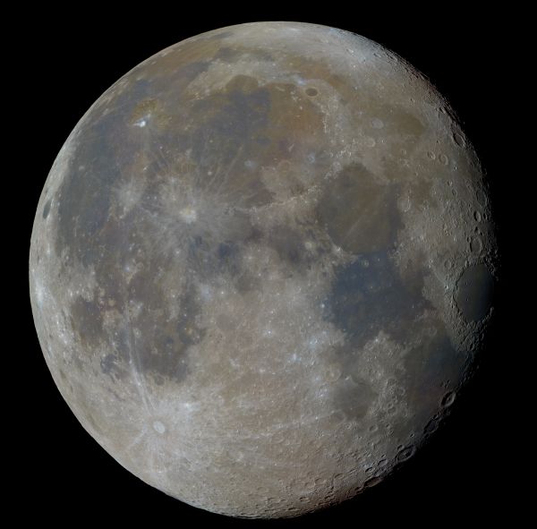 Moon Panorama in Color 24.08.21 - Astrophotography