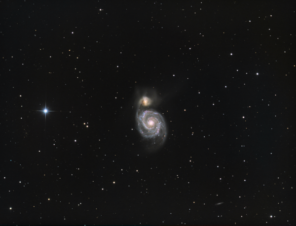 M51 Whirpool Galaxy HaLRGB - Astrophotography