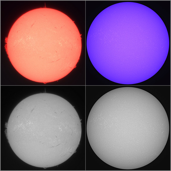 Solar activity in Ha and CaK from 21.02.2026 - Astrophotography