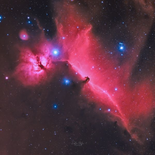 Horsehead & Flame nebulae - Astrophotography