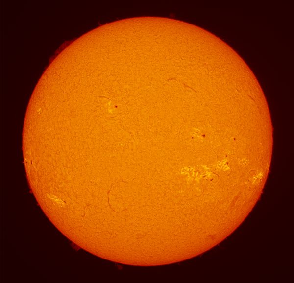 The Sun in Chromosphere on July 31 - Astrophotography