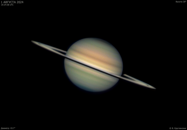 Saturn on August 1, 2024 - Astrophotography