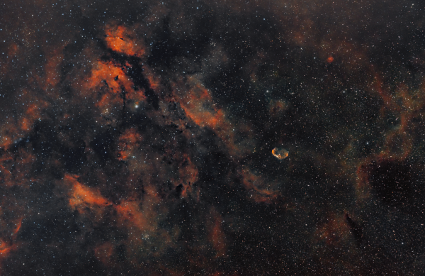 Butterfly Nebula and Crescent Nebula - Astrophotography