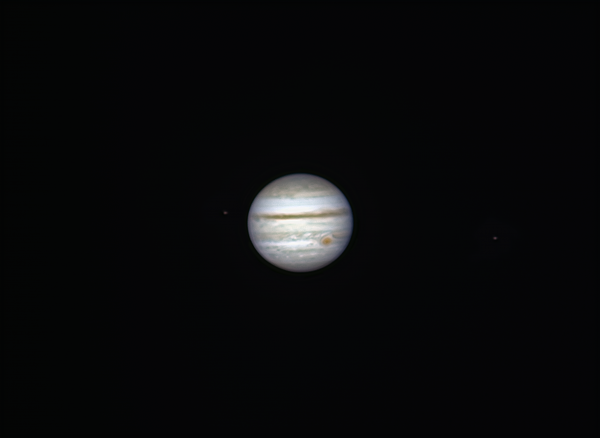Jupiter and its moons Io and Europa from September 11, 2022 - Astrophotography