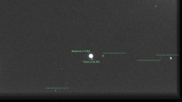 Neptune and Triton - Astrophotography