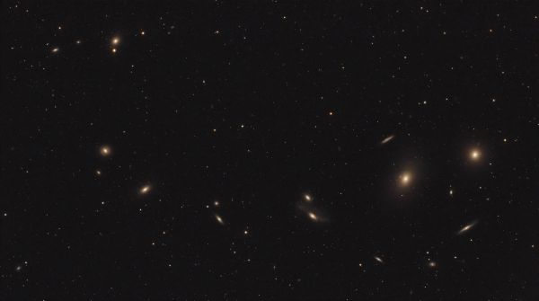 NGC 4438 and Markarian's Chain - Astrophotography