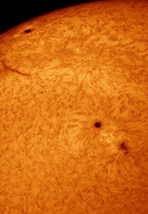 Sunspot groups 3310 and 3315 on May 29, 2023 - Astrophotography