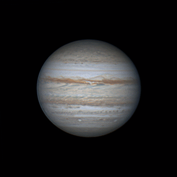 Animation of Jupiter's rotation over 3 hours - Astrophotography