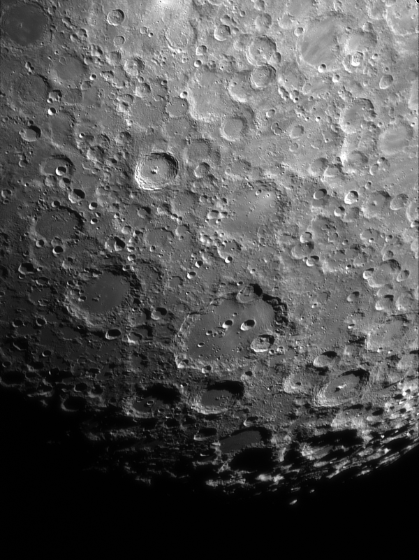 Craters Tycho, Clavius, Maginus, Longomontanus - Astrophotography