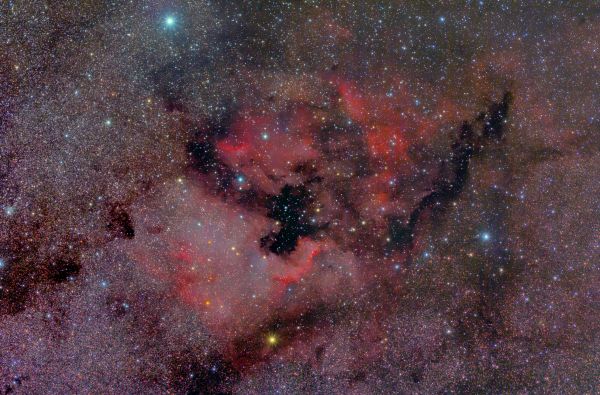 NGC 7000 (North America Nebula), IC 5070 (Pelican Nebula) - Astrophotography