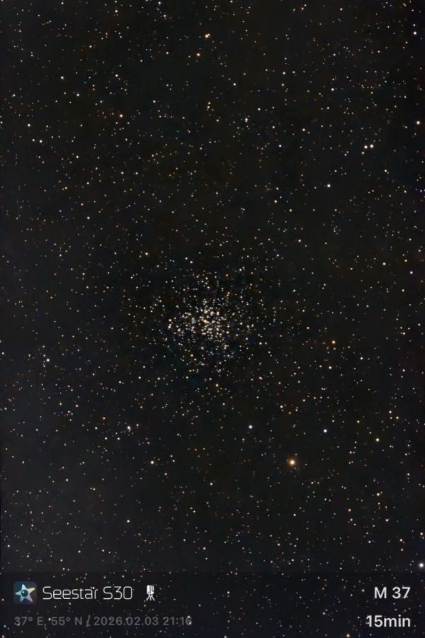 M 37 (NGC 2099) - Seestar S30 - Astrophotography