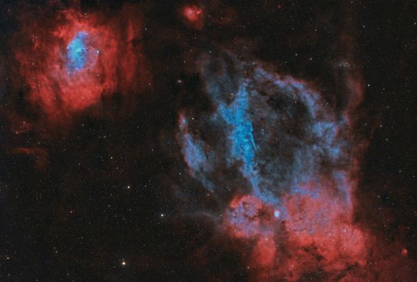 NGC 7635, SH2-157 The Bubble and the Lobster Claw - Astrophotography
