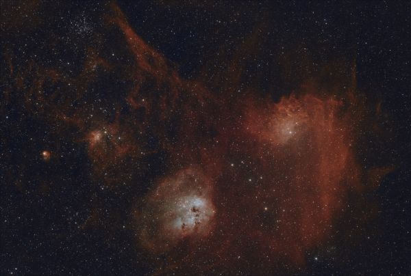 NGC1893, IC405 and M38 sum - Astrophotography
