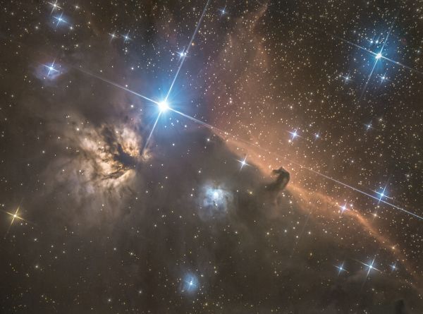 Horsehead nebula, Flame nebula - Astrophotography