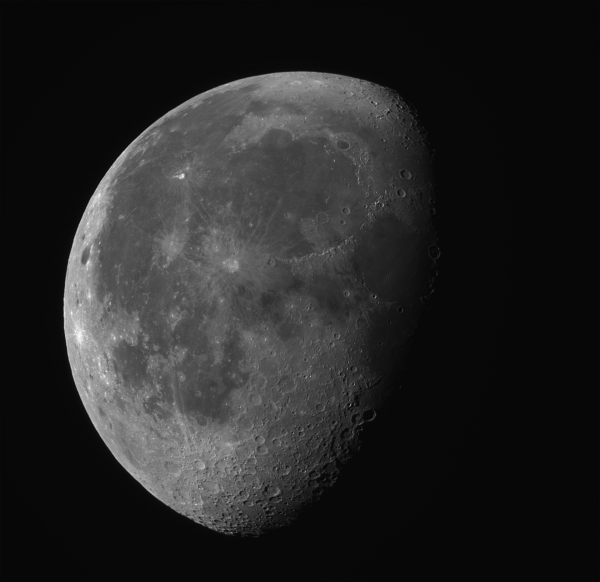 Waning Moon, August 9, 2020 - Astrophotography